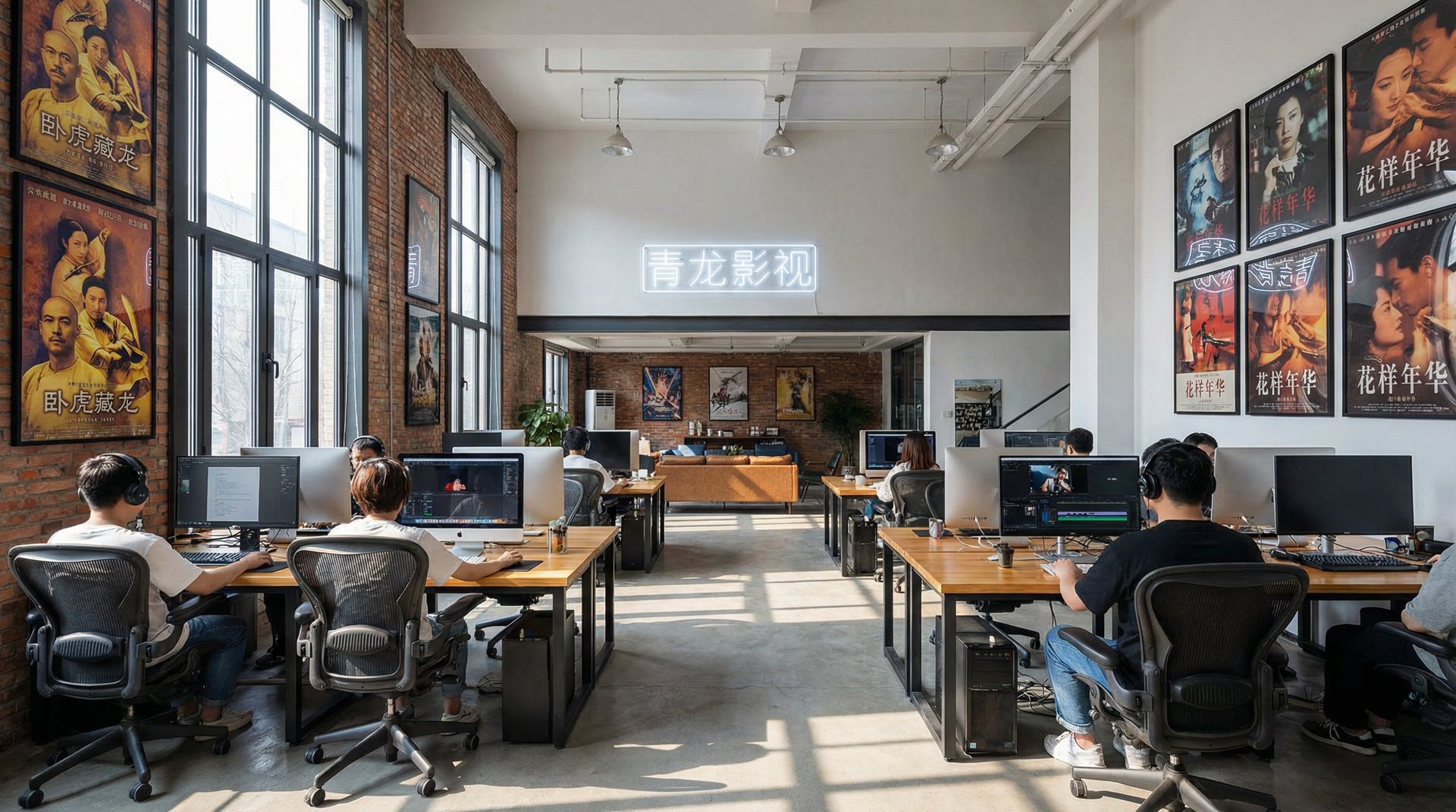 网红美女公司办公环境