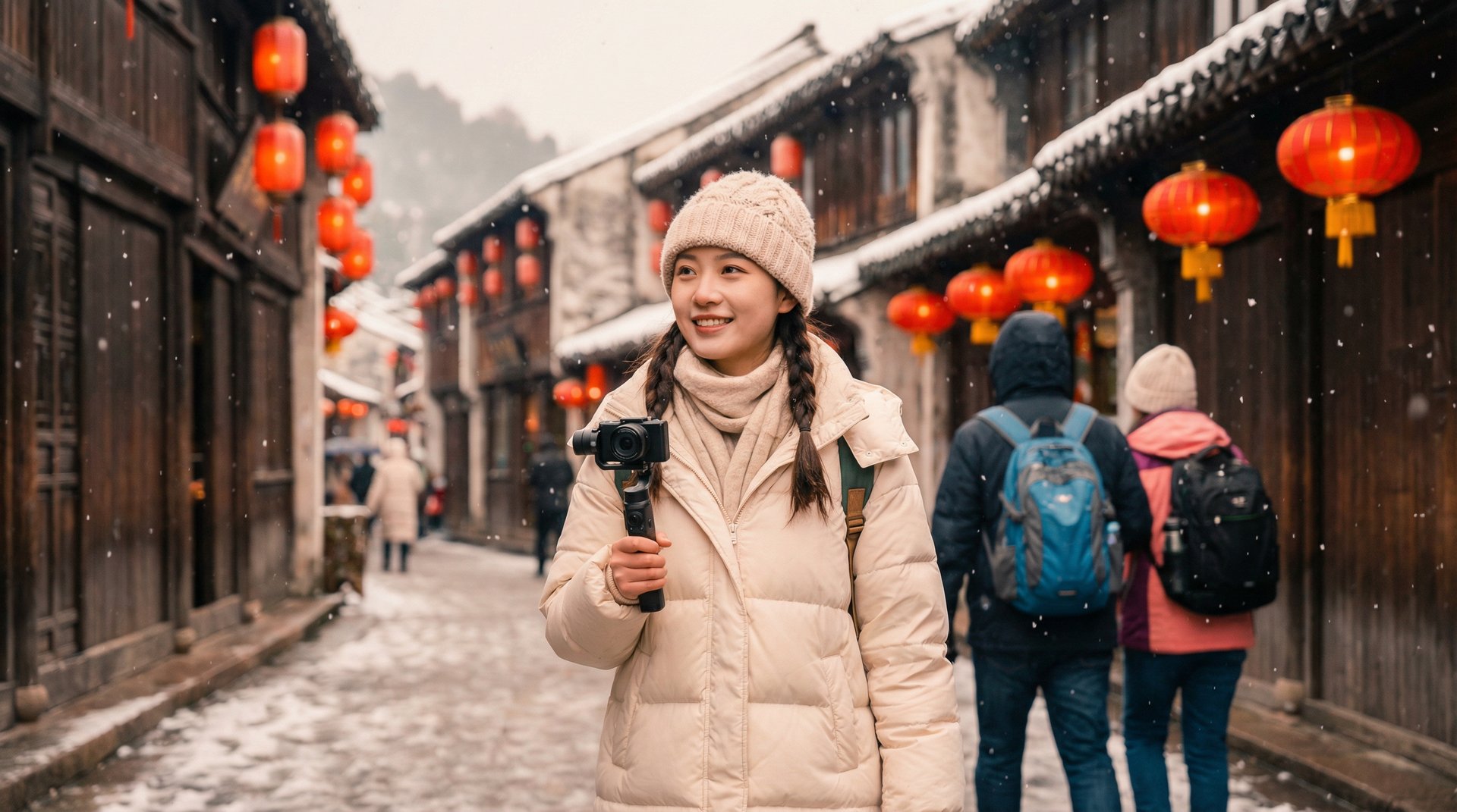 网红美女旅行视频分享